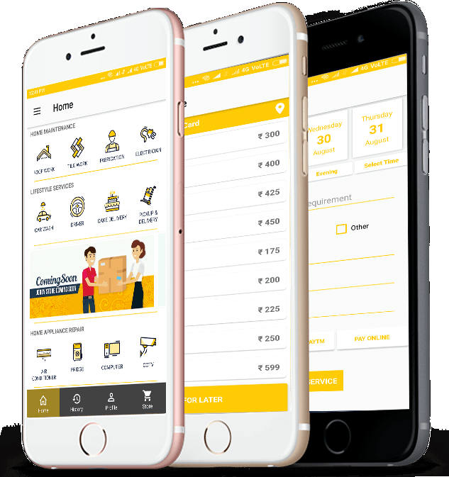 HouzExpert-how-it-work HouzExpert mobile app is available on Android and iOS platform with all service features like on-demand and scheduled service booking, rate chart, online shopping, city specific services for Kochi, Thiruvananthapuram, Thrissur, Bangalore, Kozhikode, Chennai, Mumbai and Delhi.